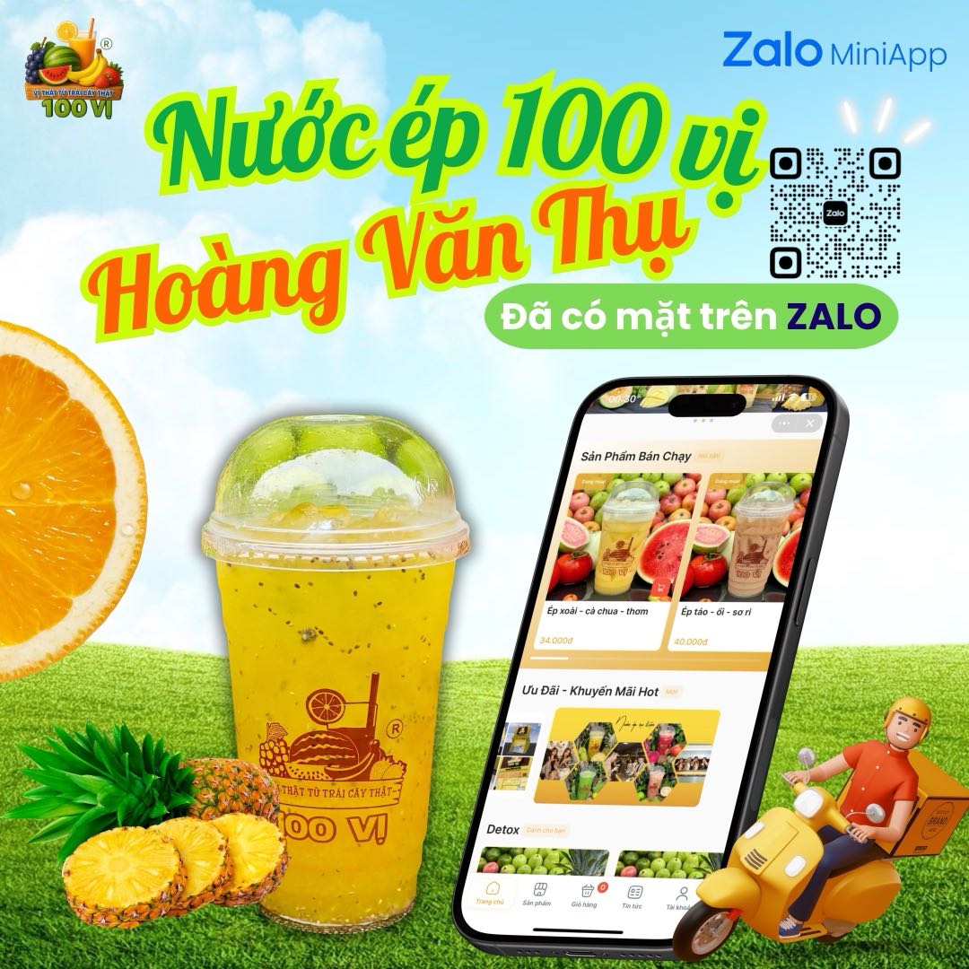 Nước Ép 100 Vị Hoàng Văn Thụ